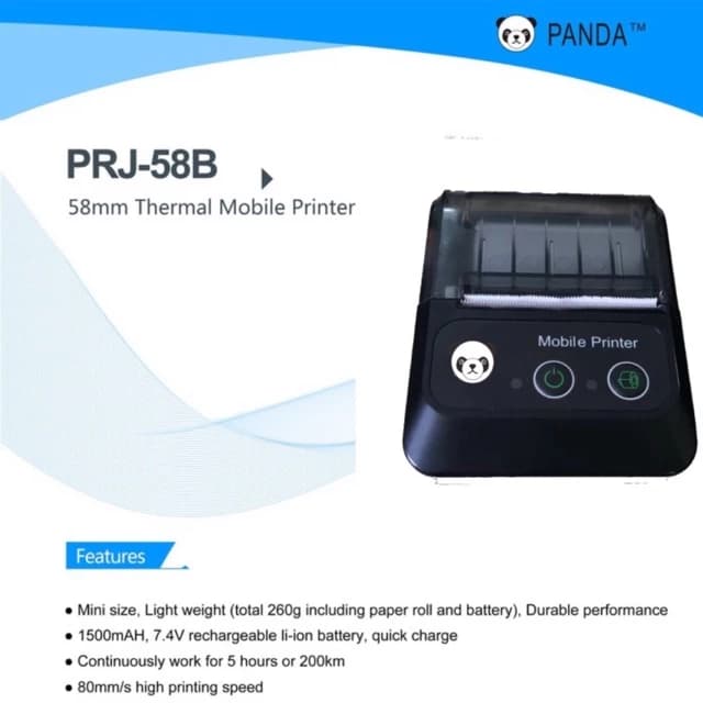 Printer Thermal 58mm Bluetooth